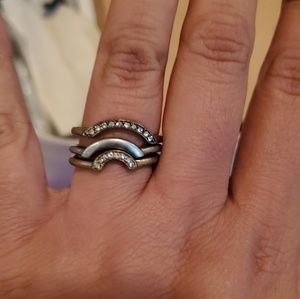 Chloe and isabel trio ring set